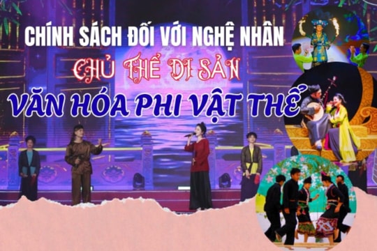 [Infographic] Chính sách đối với nghệ nhân, chủ thể di sản văn hóa phi vật thể
