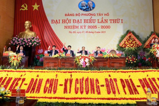 Đảng bộ phường Tây Hồ tiến hành phiên trù bị Đại hội lần thứ I