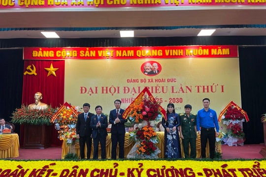 Xã Hoài Đức quyết tâm xây dựng hệ thống chính quyền địa phương mới trong sạch, vững mạnh, văn minh, hạnh phúc