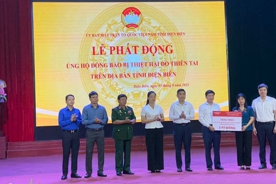 Agribank đồng hành cùng chính quyền và nhân dân các địa phương khắc phục thiệt hại do bão Wipha
