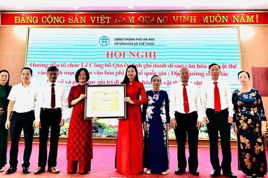 Hà Nội có thêm 9 di sản được ghi danh Di sản văn hóa phi vật thể quốc gia