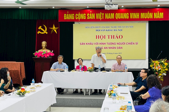 Sân khấu với hình tượng người chiến sĩ Công an nhân dân