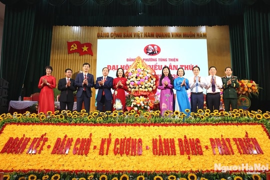 Xây dựng phường Tùng Thiện năng động, đáng sống, cùng Thủ đô vững bước trong kỷ nguyên mới