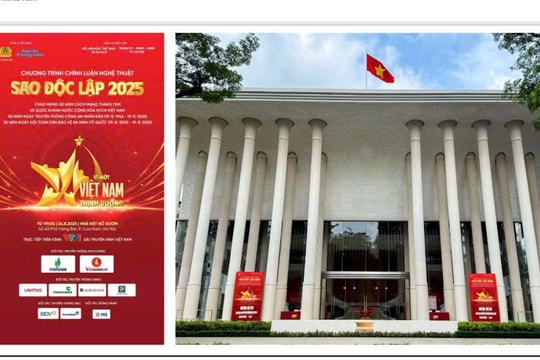 Chương trình chính luận nghệ thuật đặc biệt “Sao Độc lập 2025” với chủ đề “Vì một Việt Nam thịnh vượng”
