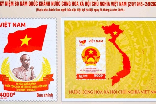 Phát hành bộ tem đặc biệt kỷ niệm 80 năm Quốc khánh 2/9