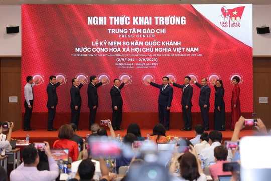 Ra mắt Trung tâm Báo chí phục vụ lễ kỷ niệm 80 năm Quốc khánh 2/9