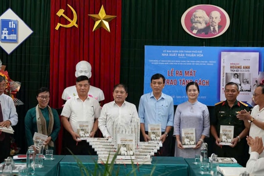 Ra mắt sách “Đồng chí Hoàng Anh trọn đời phục vụ Tổ quốc, phụng sự Nhân dân”