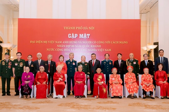 Hà Nội gặp mặt, tri ân Mẹ Việt Nam Anh hùng, người có công nhân dịp Quốc khánh 2/9