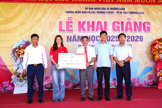 Lifebuoy phối hợp với Hội Thầy thuốc trẻ Việt Nam hỗ trợ trẻ em Điện Biên mùa tựu trường