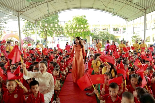 Niềm vui ngày khai giảng tại trường Mầm non và trường THCS Bắc Phú