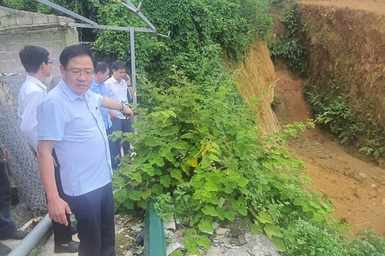 Hà Nội chỉ đạo khẩn khắc phục tình trạng ngập úng, sạt lở tại xã Suối Hai