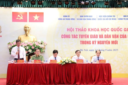 Hội thảo khoa học quốc gia về công tác tuyên giáo và dân vận trong kỷ nguyên mới