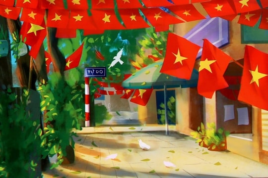 Trưng bày tranh "Dân tộc tự hào" tại Văn Miếu - Quốc Tử Giám