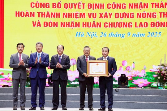 Hà Nội đón nhận Quyết định công nhận hoàn thành nhiệm vụ xây dựng nông thôn mới