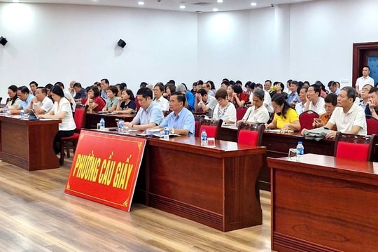 Phường Cầu Giấy đẩy mạnh tuyên truyền, quán triệt 2 Nghị quyết lớn của Bộ Chính trị