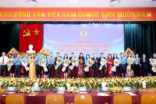Phường Việt Hưng tổ chức Đại hội Công đoàn lần thứ I, nhiệm kỳ 2025-2030