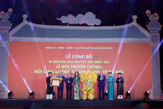 Lễ hội truyền thống Hội làng La Phù được ghi danh Di sản văn hóa phi vật thể quốc gia