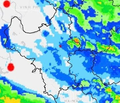 Cảnh báo giông, lốc, sét, mưa đá và mưa lớn cục bộ Thành phố Hà Nội