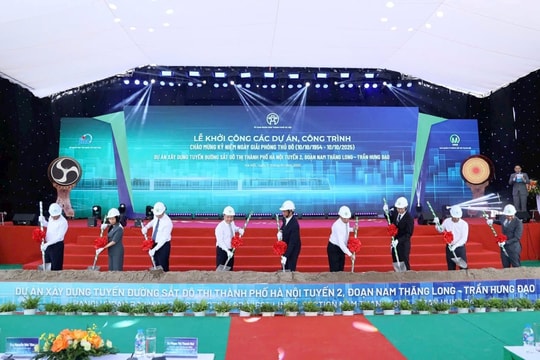 Hà Nội khởi công tuyến Metro Nam Thăng Long - Trần Hưng Đạo