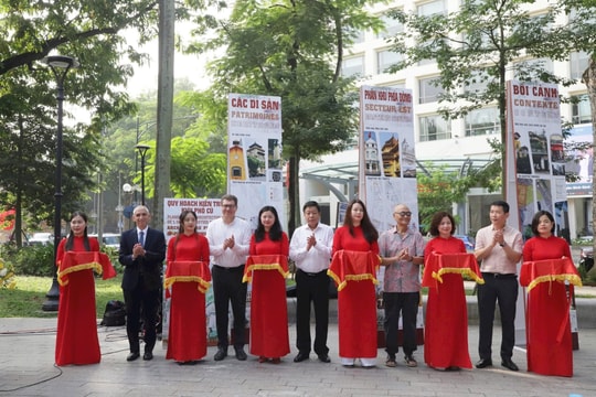 Trưng bày quy hoạch, kiến trúc khu phố cũ tại Vườn hoa Tao Đàn