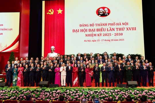 Ra mắt Ban Chấp hành Đảng bộ Thành phố Hà Nội khóa XVIII, nhiệm kỳ 2025 - 2030