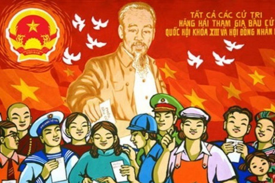 Triển lãm tranh cổ động tấm lớn kỷ niệm 80 năm Ngày Tổng tuyển cử đầu tiên bầu Quốc hội Việt Nam