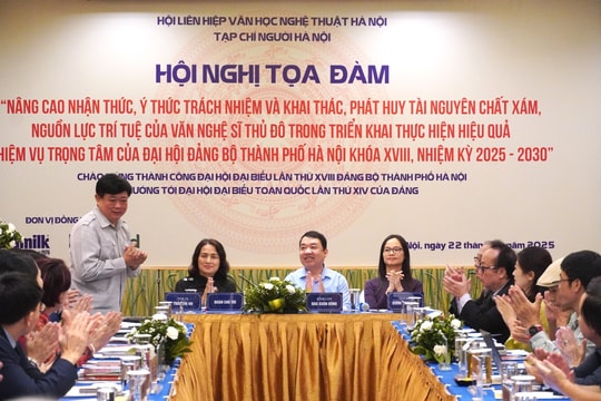 🔴Trực tiếp Tọa đàm: Nâng cao nhận thức, ý thức trách nhiệm và khai thác, phát huy tài nguyên chất xám, nguồn lực trí tuệ của văn nghệ sĩ Thủ đô trong triển khai thực hiện nhiệm vụ trọng tâm của Đại hội Đảng bộ TP Hà Nội