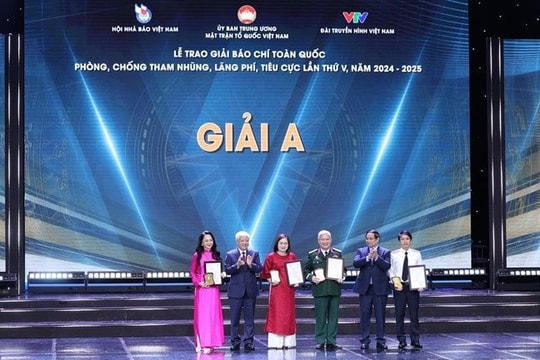 Lễ trao giải báo chí toàn quốc phòng, chống tham nhũng, lãng phí, tiêu cực lần thứ V Lễ trao giải báo chí toàn quốc phòng, chống tham nhũng, lãng phí, tiêu cực lần thứ V