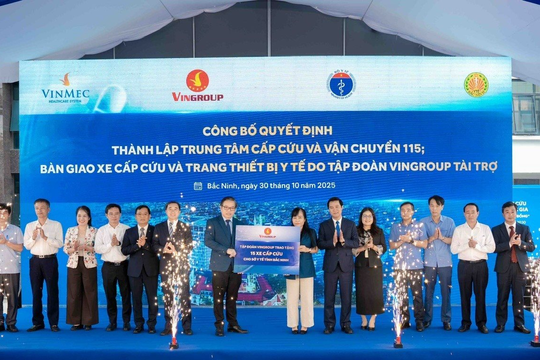 Vingroup hỗ trợ Bắc Ninh xây dựng hệ thống cấp cứu ngoại viện hiện đại, sẵn sàng ứng cứu trong “thời gian vàng” Vingroup hỗ trợ Bắc Ninh xây dựng hệ thống cấp cứu ngoại viện hiện đại, sẵn sàng ứng cứu trong “thời gian vàng”