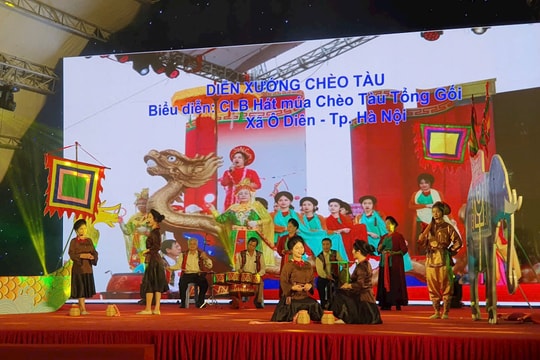 Tái hiện sinh động tinh hoa di sản múa cổ Thăng Long - Hà Nội Tái hiện sinh động tinh hoa di sản múa cổ Thăng Long - Hà Nội