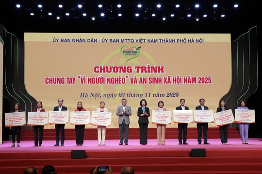 Hà Nội tiếp nhận hơn 93 tỷ đồng chung tay “Vì người nghèo” và an sinh xã hội năm 2025
