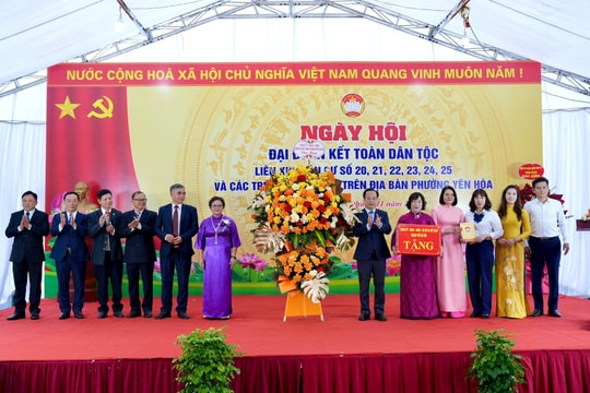 Lan toả tinh thần Ngày hội Đại đoàn kết phường Yên Hòa