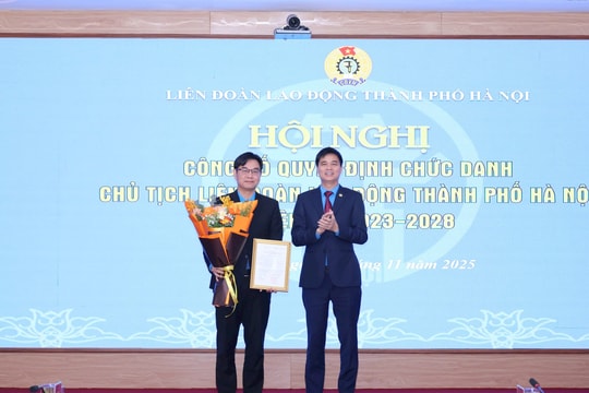 Đồng chí Nguyễn Văn Thắng giữ chức Chủ tịch LĐLĐ Thành phố Hà Nội