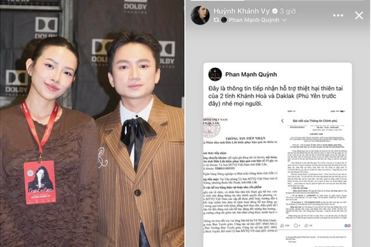 Nghệ sĩ quyên góp hàng trăm triệu đồng hỗ trợ bà con miền Trung khắc phục hậu quả lũ lụt