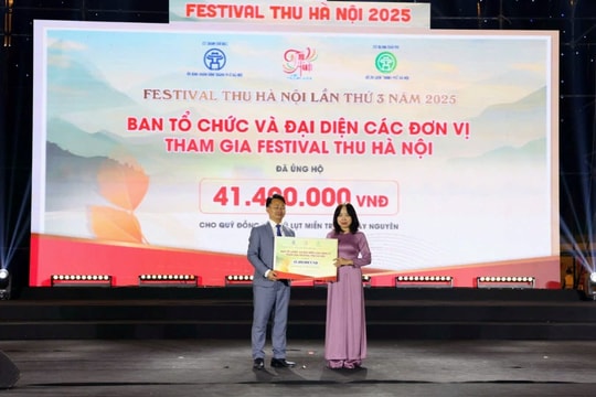 Festival Thu Hà Nội 2025 thu hút hơn 5 vạn du khách, lan tỏa tinh thần tương thân tương ái với đồng bào vùng lũ
