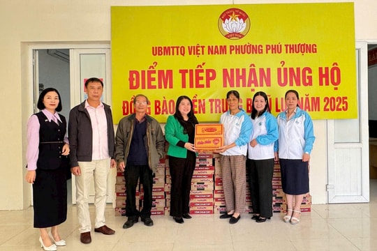 Phú Thượng phát động ủng hộ đồng bào miền Trung khắc phục thiệt hại mưa lũ