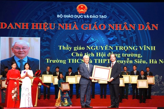 Ngành giáo dục Hà Nội hướng dẫn xét tặng danh hiệu Nhà giáo Nhân dân, Nhà giáo Ưu tú năm 2026
