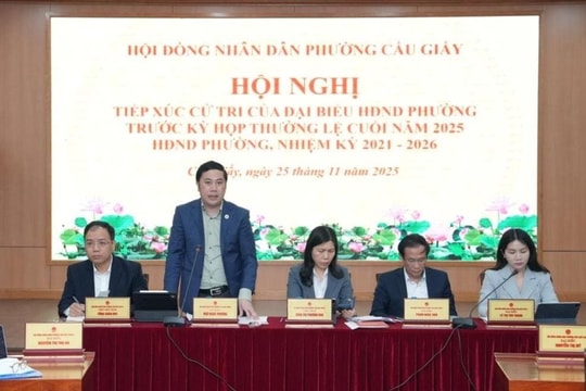 Cử tri phường Cầu Giấy đề nghị đẩy nhanh tiến độ dự án trọng điểm