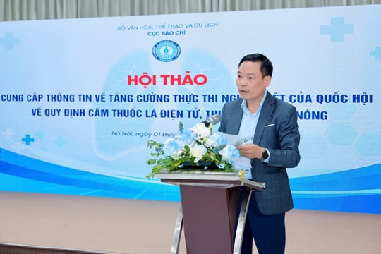 Tăng cường thực thi Nghị quyết của Quốc hội về cấm thuốc lá điện tử