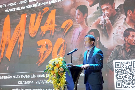 Phường Cửa Nam tổ chức công chiếu miễn phí phim “Mưa đỏ”