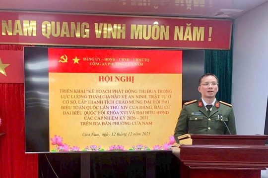 Công an phường Cửa Nam đẩy mạnh phong trào thi đua giữ gìn an ninh trật tự ở cơ sở
