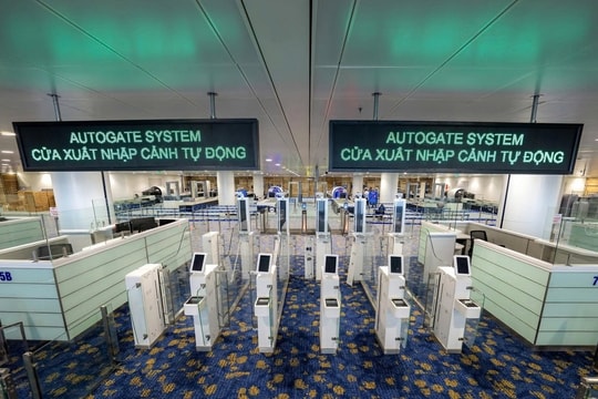 Nhà ga T2 sân bay Nội Bài áp dụng nhận diện khuôn mặt