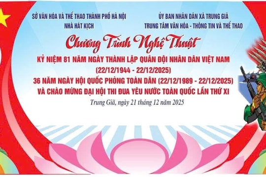 Xã Trung Giã: Đặc sắc chương trình nghệ thuật kỷ niệm Ngày thành lập Quân đội nhân dân Việt Nam