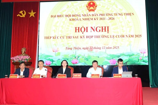 Phường Tùng Thiện tập trung thực hiện thắng lợi bầu cử Đại biểu Quốc hội khóa XVI, HĐND các cấp nhiệm kỳ 2026-2031