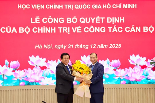 Đồng chí Lê Hải Bình giữ chức Phó Giám đốc Học viện Chính trị quốc gia Hồ Chí Minh