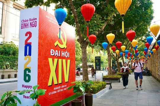 Phường Cửa Nam rực rỡ cờ hoa chào mừng Đại hội XIV của Đảng