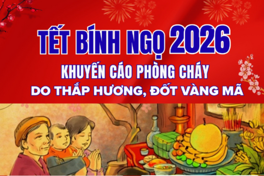 [Infographic] Khuyến cáo phòng cháy do thắp hương, đốt vàng mã dịp Tết