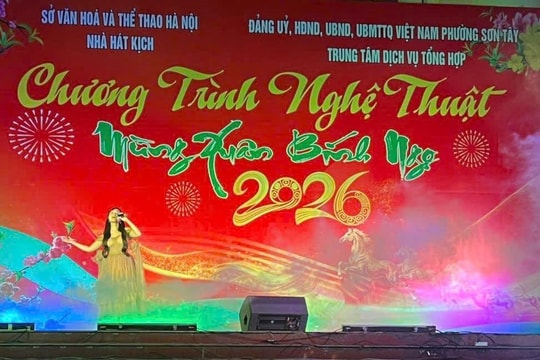 Xứ Đoài Sơn Tây rực rỡ pháo hoa, rộn ràng chương trình nghệ thuật mừng Xuân Bính Ngọ 2026