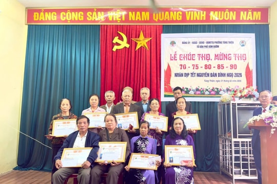 Phường Tùng Thiện lan tỏa đạo lý “kính lão trọng thọ” dịp xuân Bính Ngọ 2026