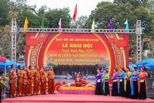 Di tích Quốc gia đặc biệt đền Hát Môn khai hội Xuân Bính Ngọ 2026